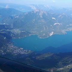 Flugwegposition um 16:23:23: Aufgenommen in der Nähe von Gemeinde Faistenau, 5324 Faistenau, Österreich in 2287 Meter